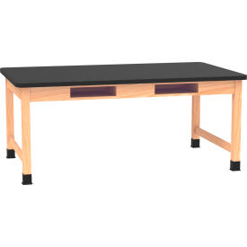 Diversified Spaces DWI-C740LBBK30L PerpetuLab Table with Laminate Top 72