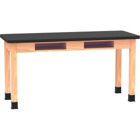 Diversified Spaces DWI-C760LBBK30E PerpetuLab Table w/ Laminate Top 60