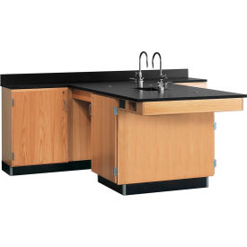 Diversified Spaces Kinetic Perimeter Workstation Phenolic Top with Sink 90