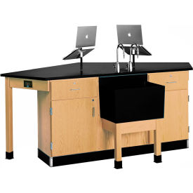 Diversified Spaces Forward Vision I Workstation with Sink & LabHands 96