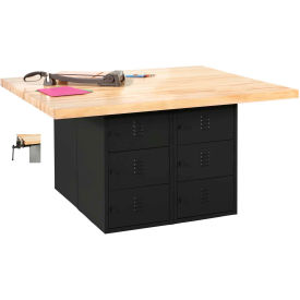Diversified Spaces 4 Station Workbench 4 Vises 64