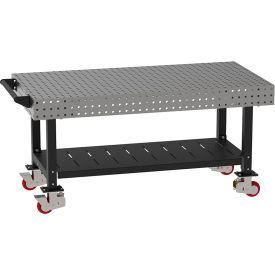 Diversified Spaces™ Welding Table with Shelf & Handle Mobile 72