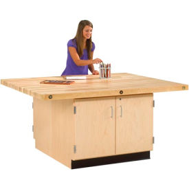 Diversified Spaces 4 Station Workbench 2 Cabinets 64