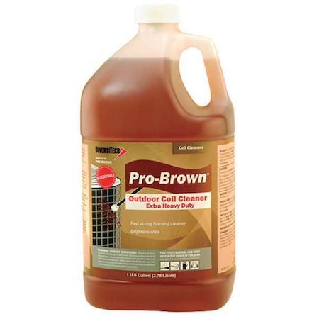 Coil Cleaner, Bottle, 1 gal., Unscented MPN:PRO-BROWN