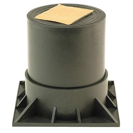 Heat Pump Riser, Two Piece, 6 In, Black MPN:HPR-6-2PG
