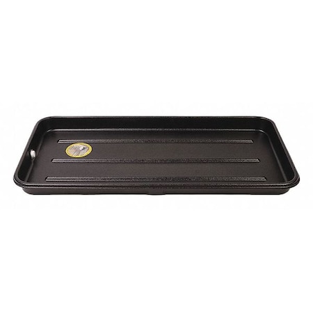 Condensate Drain Pan, Plastic, Black, 38 in MPN:6-1838S