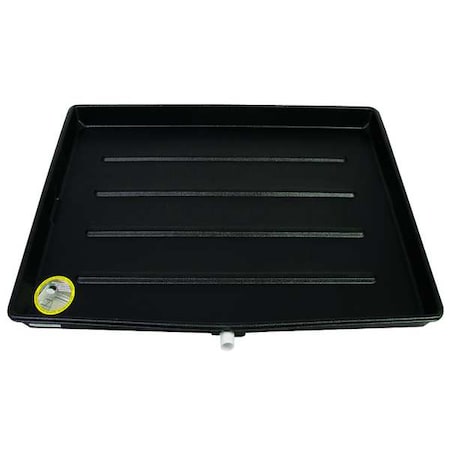 Condensate Drain Pan, Plastic, Black, 65 in MPN:6-2763L