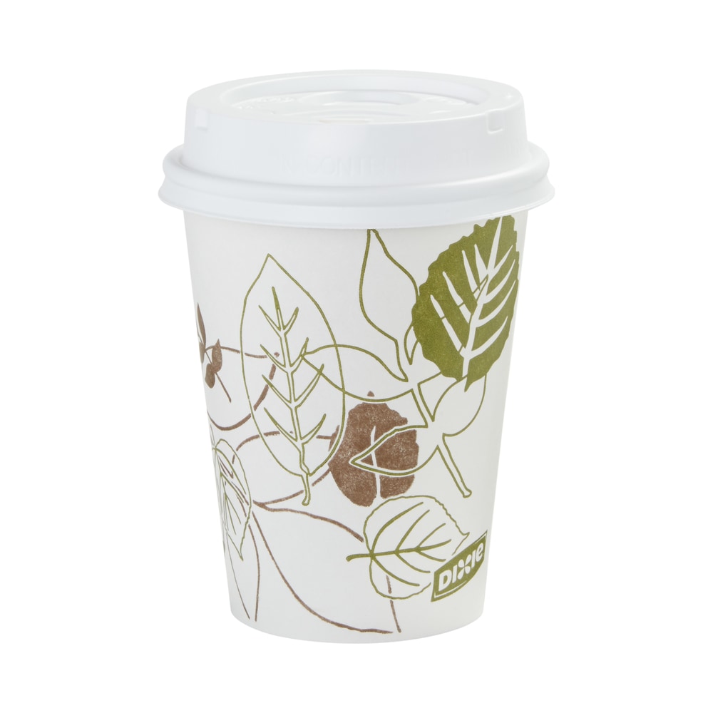 Dixie Paper Hot Cups, 8 Oz., Pathways Design, Box Of 25 MPN:2338WS