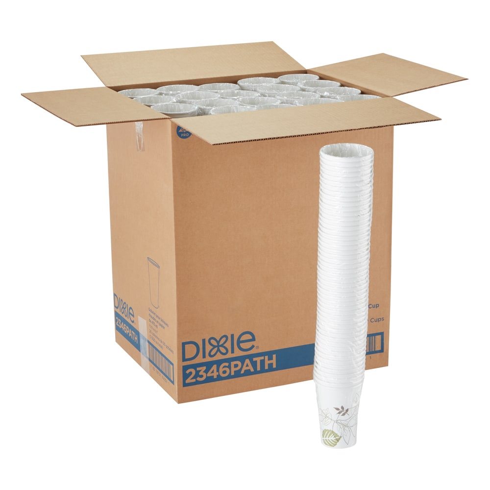 Dixie Pathways Paper Hot Cups, Leaves, 16 Oz, Carton Of 1, 000 MPN:2346PATH