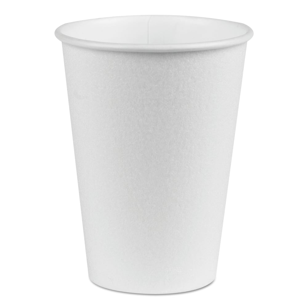 Dixie PerfecTouch Hot/Cold Cups, 12 Oz, White, 50 Cups Per Bag, Carton Of 20 Bags MPN:5342W