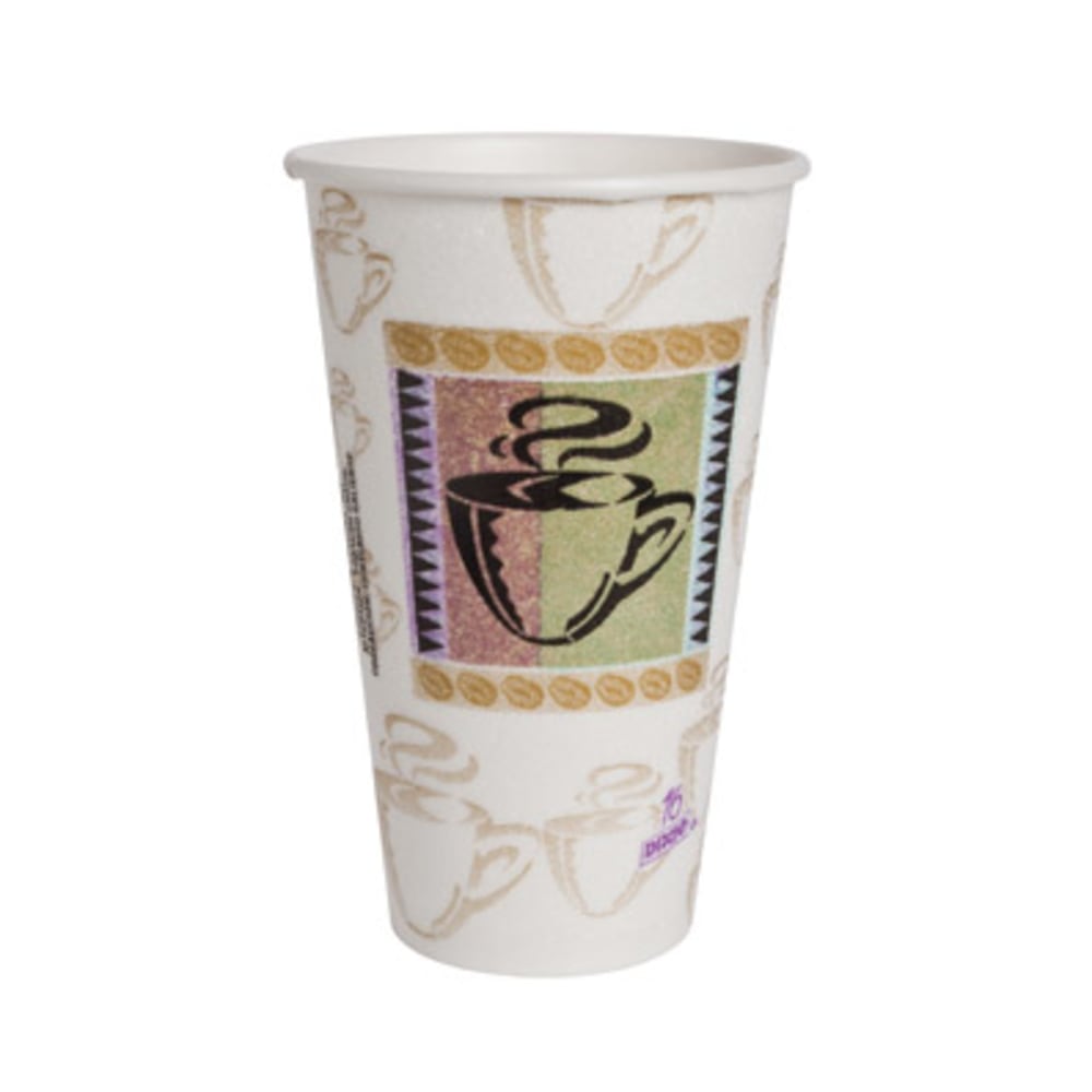 Dixie PerfecTouch Coffee Haze Hot Cups - 50 - 16 fl oz - 1000 / Carton - Multi - Paper - Coffee, Hot Drink MPN:5356CDCT