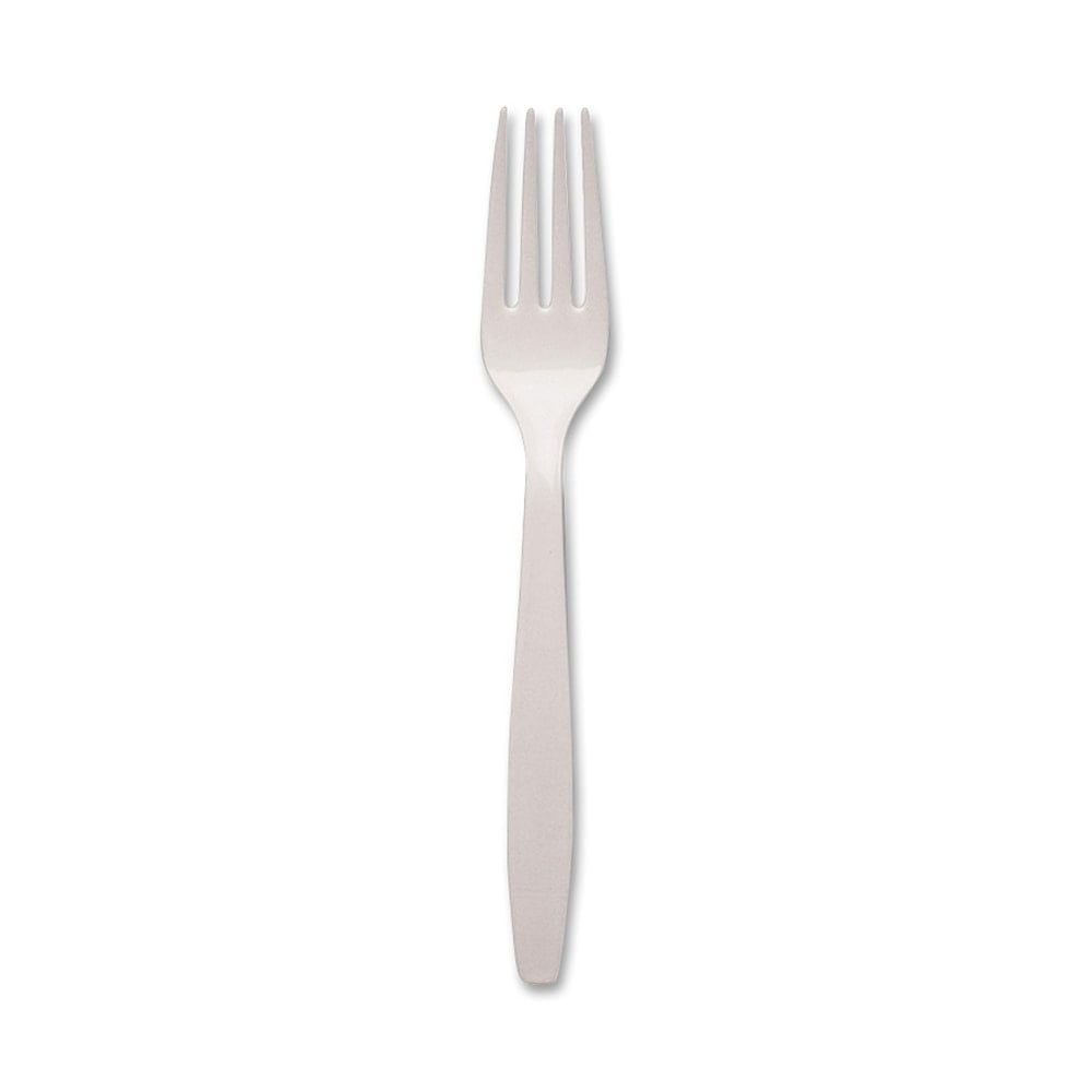 Dixie Heavy-Weight Polystyrene Disposable Forks, 7.13inL, White, 1000 Per Case MPN:FH217