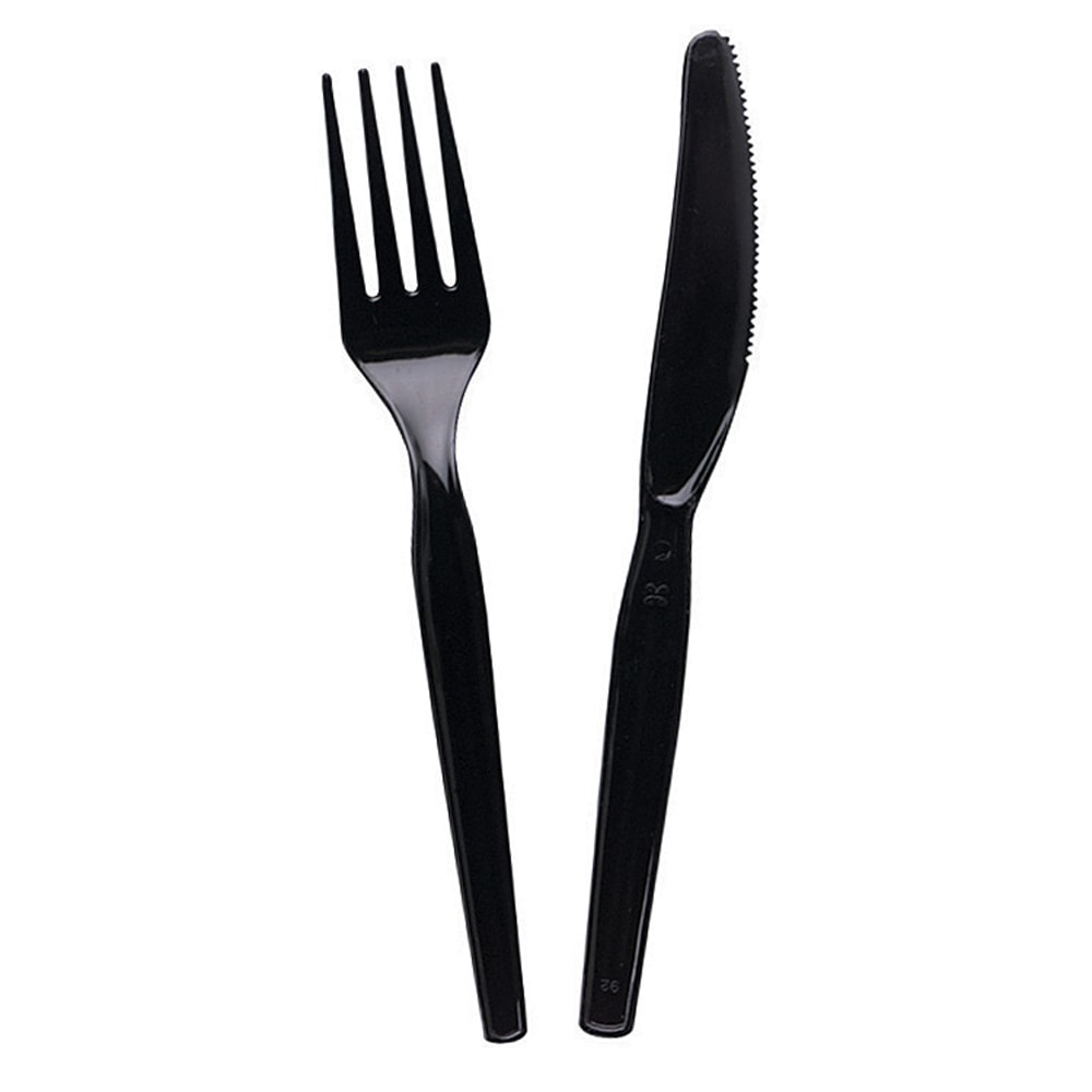 DIXIE MEDIUM-WEIGHT POLYSTYRENE DISPOSABLE PLASTIC KNIVES BY GP PRO (GEORGIA-PACIFIC), BLACK, 1, 000 KNIVES PER CASE MPN:KM517