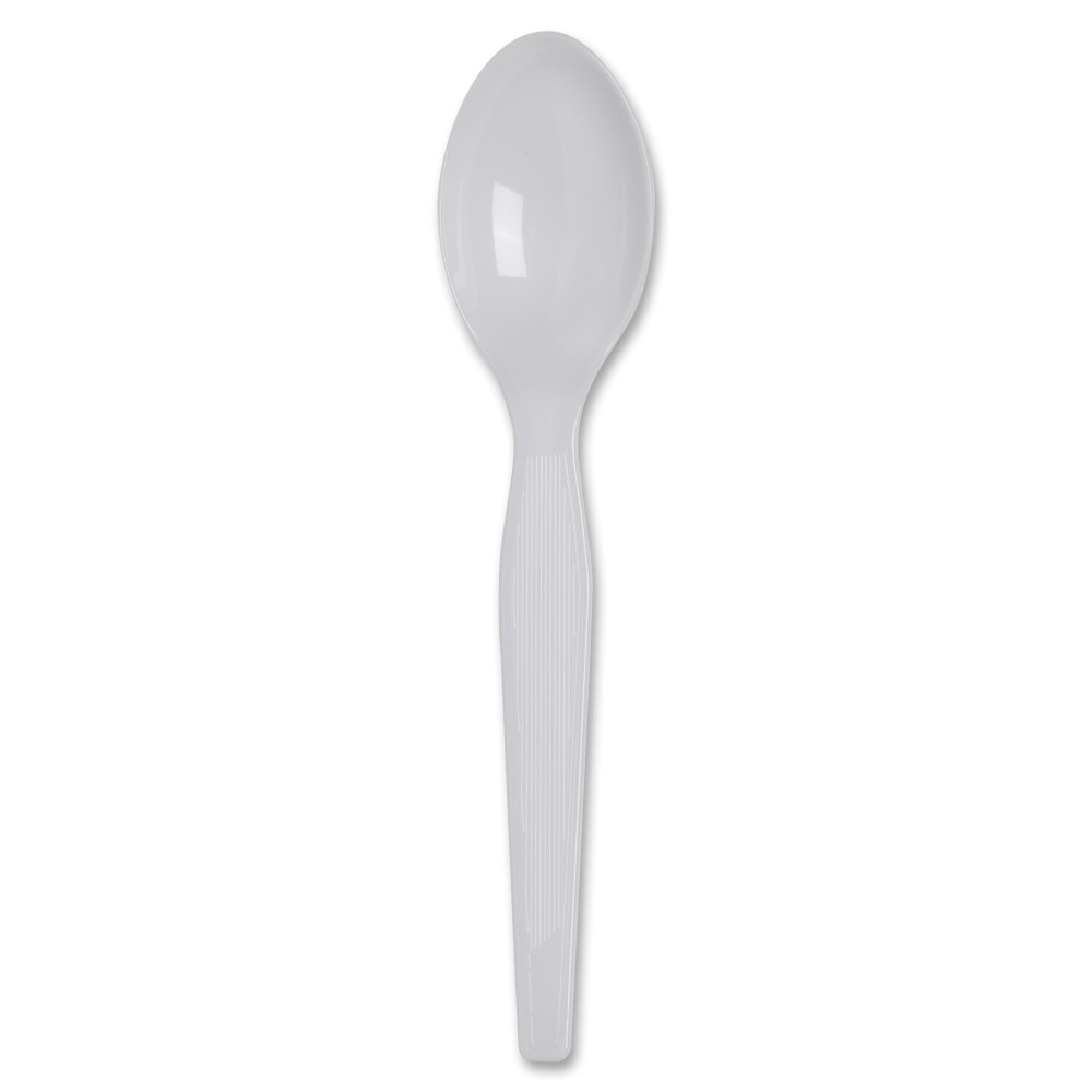 Dixie Heavyweight Disposable Teaspoons Grab-N-Go by GP Pro - Teaspoon - 1000 x Teaspoon - Polystyrene - White - 100/Box - 10 / Carton MPN:TH207CT
