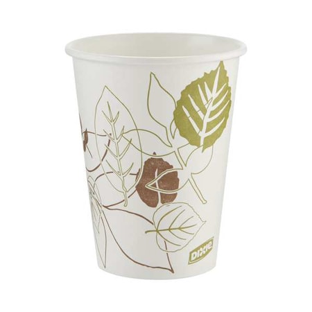 Disposable Hot cup 12 oz. White, Paper, Pathways, Pk1000 MPN:2342PATH