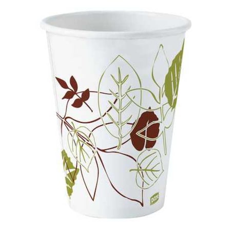 Disposable Hot cup 12 oz. Pathways, White, Paper, Pk500 MPN:2342WS