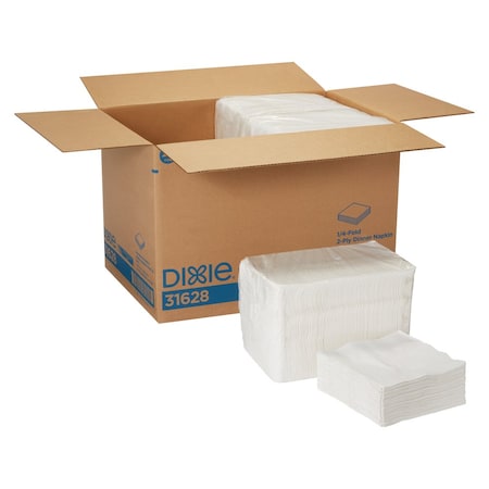 Paper Dinner Napkins, 2Ply, 1/4 Fold, PK8 MPN:31628