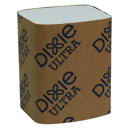 Disposable Dispenser Napkin, 5 in x 6 1/2 in Folded Size, Paper, White, 6000 PK MPN:32006