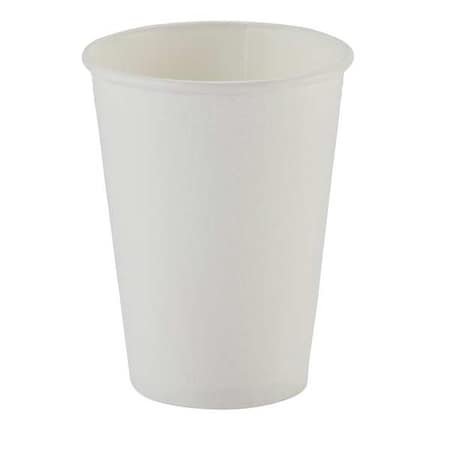 Disposable Hot cup 12 oz. White, Paper, Pk1000 MPN:5342W