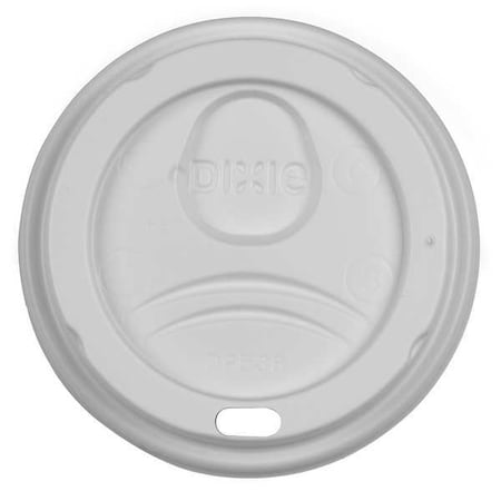 Lid for 8 oz. Hot Cup, Dome, Sip Through, White, Pk1000 MPN:D9538