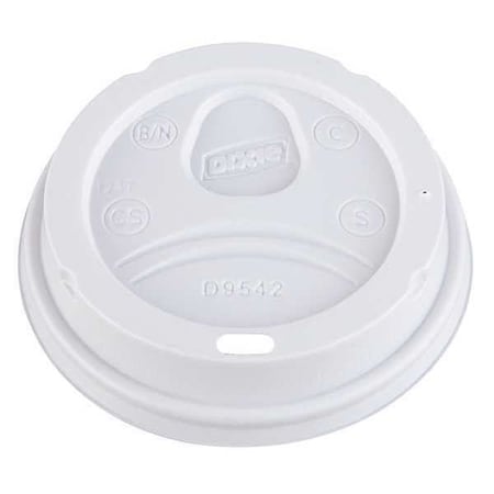 Lid for 10 12 and 16 oz. Hot Cup, White, Pk1000 MPN:DIX D9542