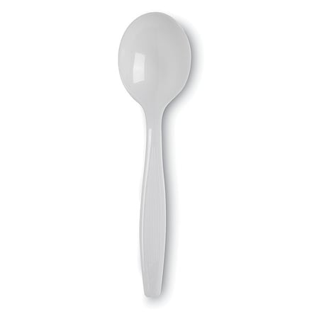 Disposable Soup Spoon, Plastic, Heavy Weight, PK1000 MPN:DIX SH207