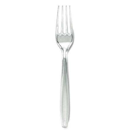 Disposable Fork, Crystal, Heavy Weight, PK1000 MPN:FH017