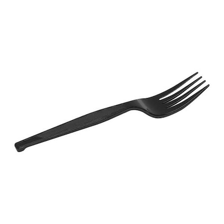 Disposable Fork, Black, Medium Weight, PK1000 MPN:FM517