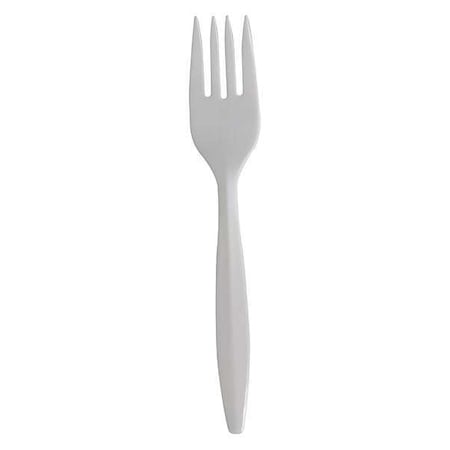 Wrapped Disposable Fork, White, Medium Weight, PK1000 MPN:FMP23C
