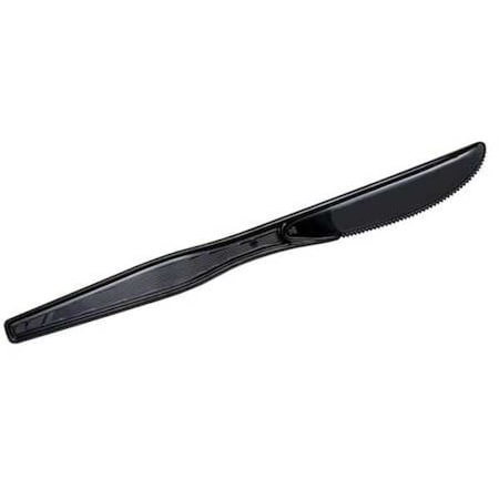 Disposable Knife, Black, Medium Weight, PK1000 MPN:KM517