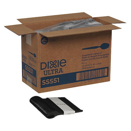 Spoon, Black, Medium Weight, PK960 MPN:SSS51