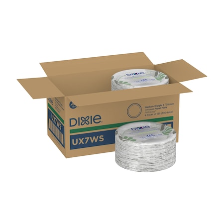 Disposable Paper Plate, 6 7/8 in, Pathways, Multi Color, PK500 MPN:UX7WS