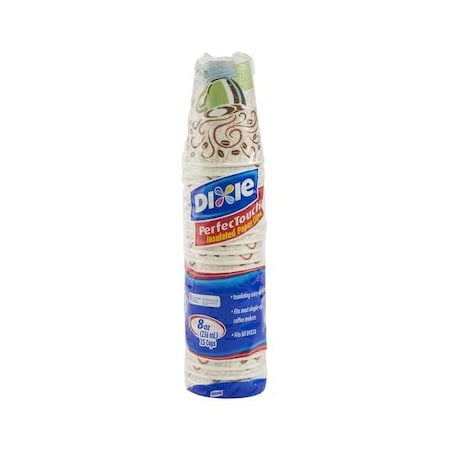 Disposable Hot cup 8 oz. White, Paper, Pk500 MPN:5338DX