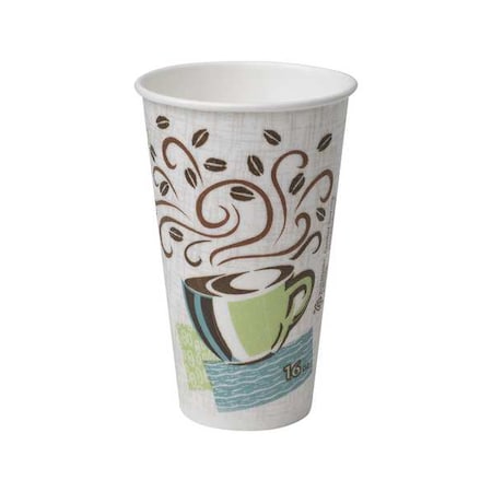 Disposable Hot cup 16 oz. White, Paper, Pk500 MPN:5356DX