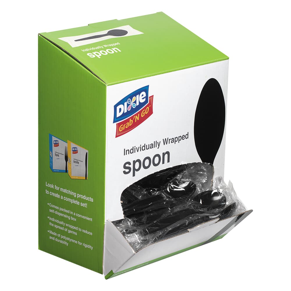 Paper & Plastic Cups, Plates, Bowls & Utensils; Flatware Type: Teaspoon ; Color: Black ; UNSPSC Code: 0052151503 MPN:DXETM5W540 - Pkg Qty 540
