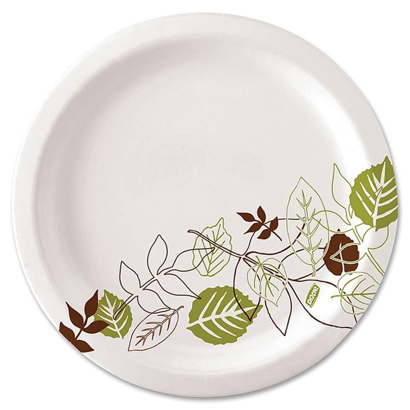 Dixie Ultra 8 1/2in Heavy-Weight Paper Plates, Pathways, 500 Count (125 Plates Per Pack, 4 Packs Per Case) MPN:SXP9PATHCT