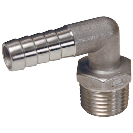 Barbed Hose Fitting, Hose ID 1/2