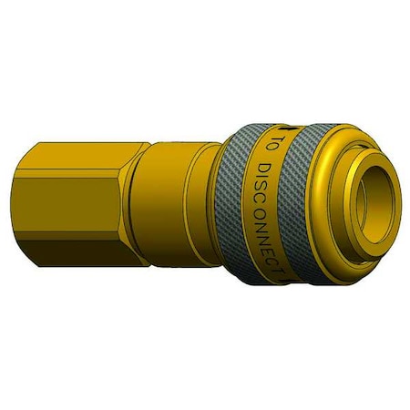 Coupler, Brass, 3/8 FNPT, 1/4 Body MPN:2DF3-B