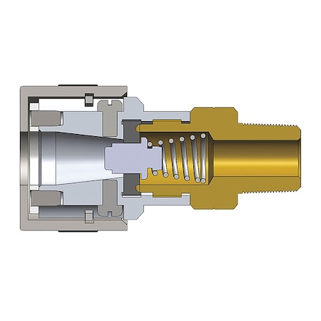 Quick Coupler Plug, Hose Barb, 1/4 in Body Size, Aluminum, 300 cfm MPN:2SHDM2