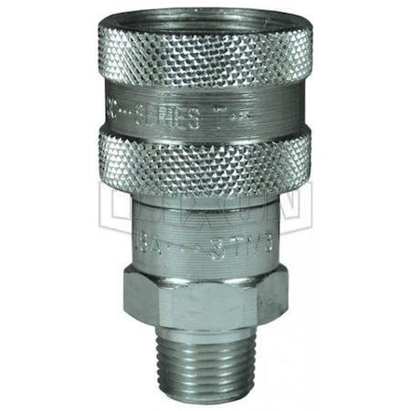 Ball Coupler, T-Series, 1/4 in MNPT, 1/4 in, Steel MPN:2TM2