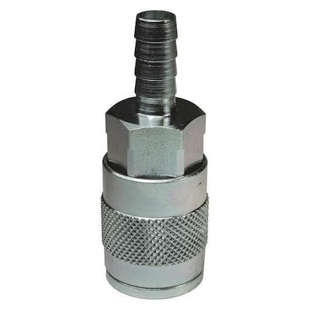 F Series Manual Coupler, 1/2 in Hose ID, 3/4 in, Steel MPN:4FS6
