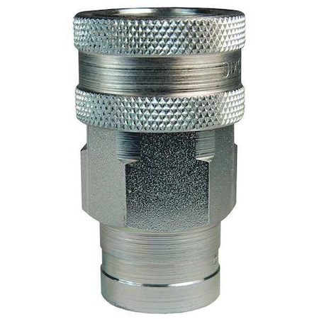 Quick Connect Coupler, K-Series, Female NPT, 1/2 in Body Size, 1/2 in, Steel MPN:4KF4