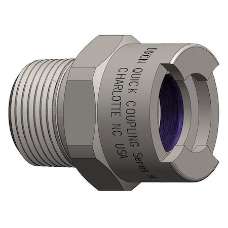 Female to Bowes Coupler, (M)NPT, 1/2, Brass MPN:4NM6-B