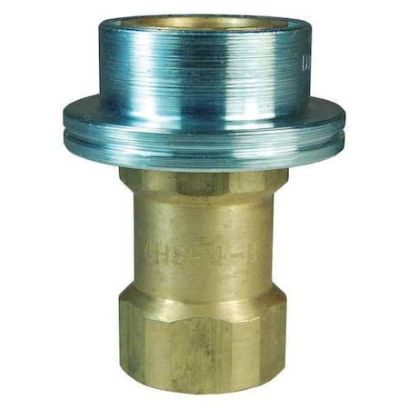 Quick Connect Coupler, HS Series, 3/4 in Female NPT, 3/4 in, Brass MPN:6HSF6-B