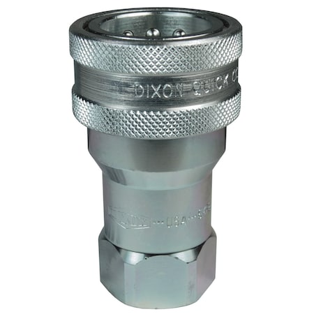 K-Series Quick Connect Coupler, Female NPT, 3/4 in Body Size, 3/4 in, Steel MPN:6KF6