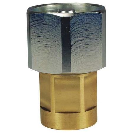 Quick Connect Coupler, W Series, 1 in Female MNPT x 1 in, Brass, Hex Nut MPN:8WF8-B-HN