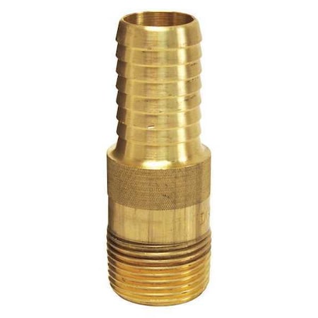 King Nipple NPT Threaded Brass, 1/2