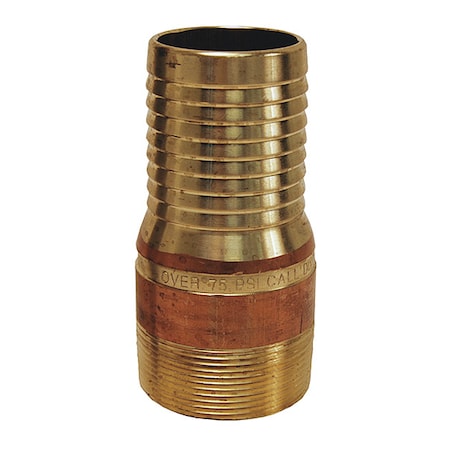 King Nipple NPT Threaded Brass, 2