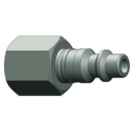 Female to indust. Plug, (F)NPT, 1/4, Steel MPN:D2F2