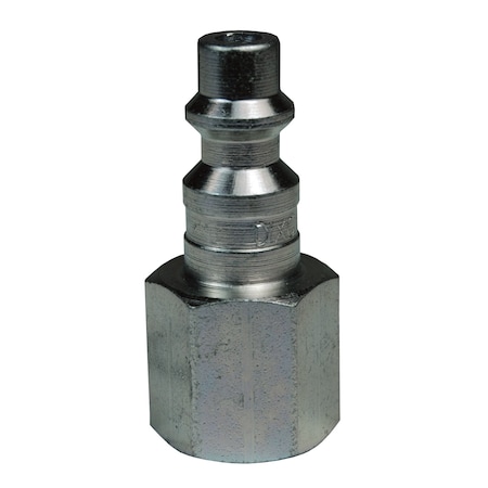 Quick Connect Female Plug, Industrial Interchange, 1/2 in Body Size, 3/8 in NPTF MPN:D4F3